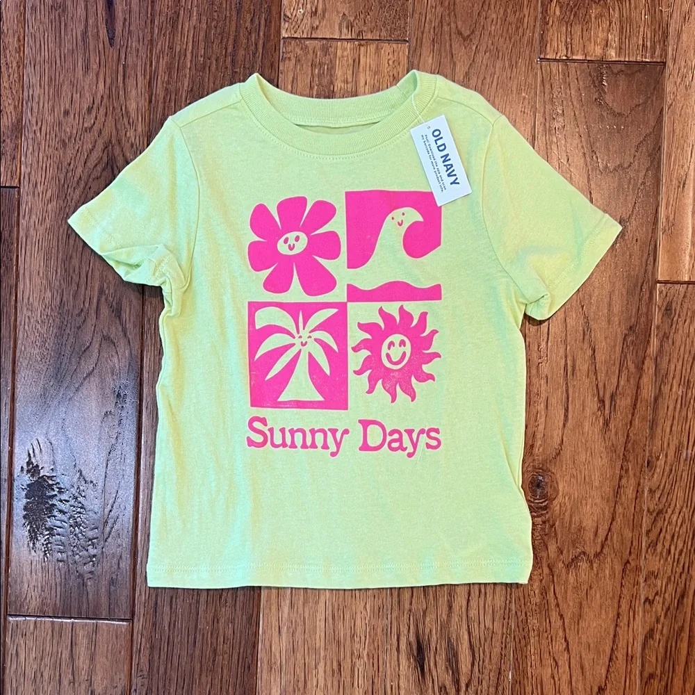 “Sunny Days” Bright Yellow Shirt Size 3T